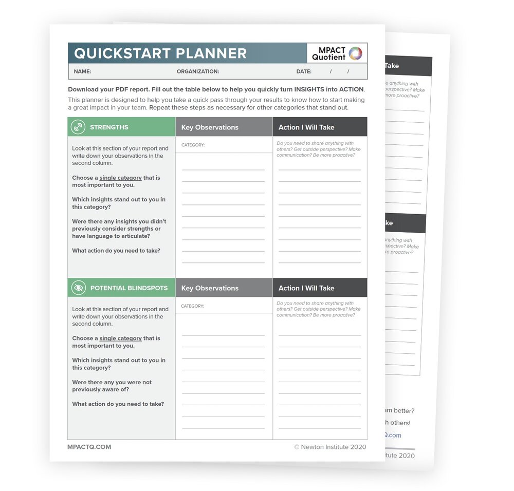 Quickstart Planner